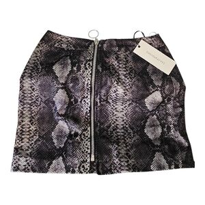 Dance & Marvel Black Gray Mini Pencil Skirt